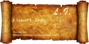 Lippert Iván névjegykártya